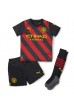 Fotbalové Dres Manchester City Ruben Dias #3 Dětské Venkovní Oblečení 2022-23 Krátký Rukáv (+ trenýrky)
